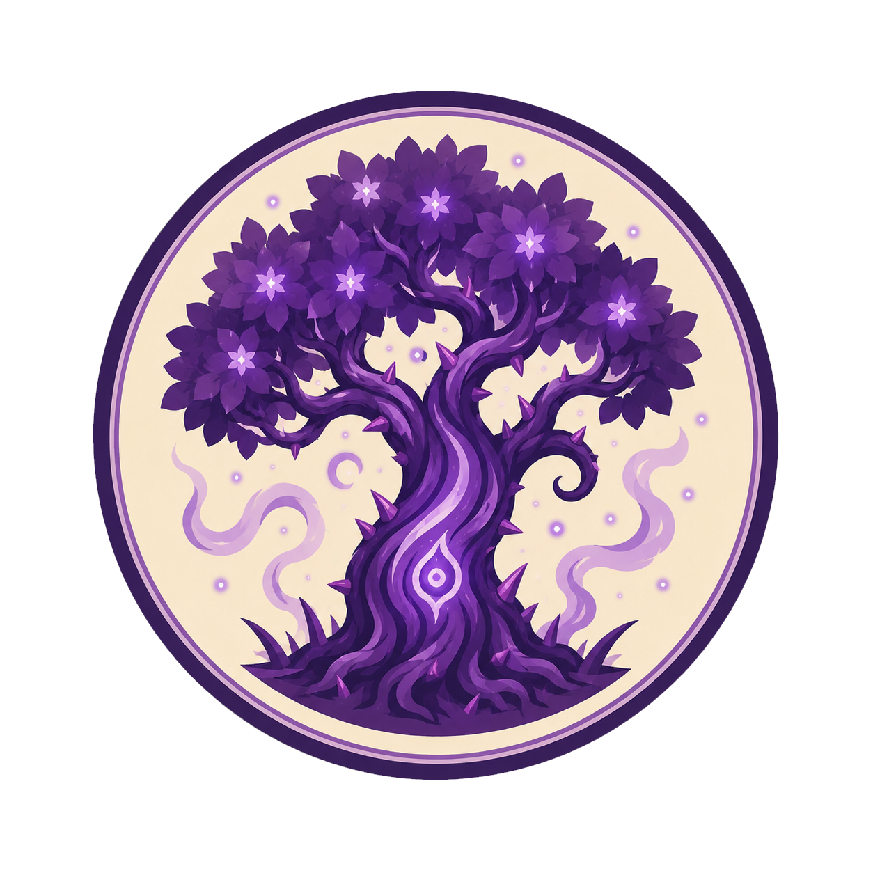 violet tree icon